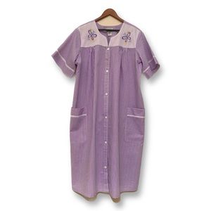 Anthony Richards Women's Purple House Dress Embroidery Size XXL BRAND NEW